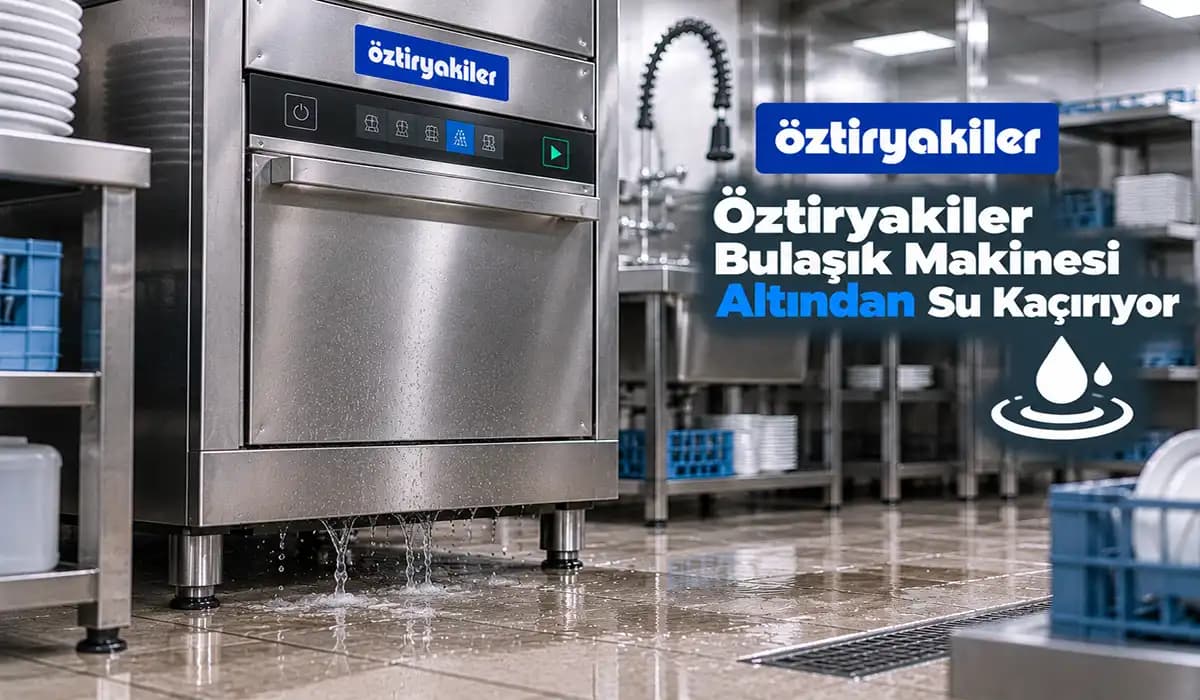 Öztiryakiler Bulaşık Makinesi Altından Su Kaçırıyor